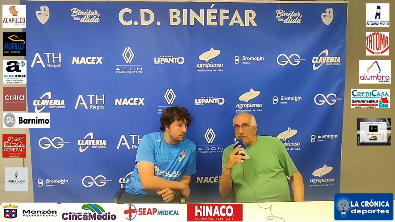 FINAL PLAY OFF DE ASCENSO  A  2ª RFEF ( PREVIA PARTIDO VUELTA )  AT.MONZÓN ALUMBRA-CD BINEFAR  LUIS ARCAS (ENTRENADOR BINEFAR )