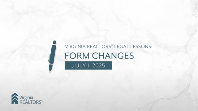 VAR Form Changes – July 1, 2025
