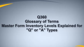 Interpret Inventory Levels in Master Form