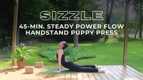 45-Minute. Steady + Strong Vinyasa Practice to Handstand Puppy Press