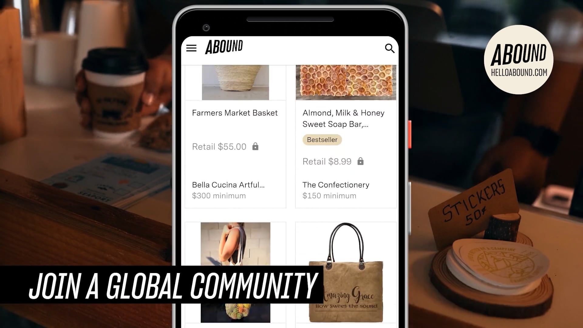 Testimonial:  ABOUND "Pillars Perks" shop owner testimonials