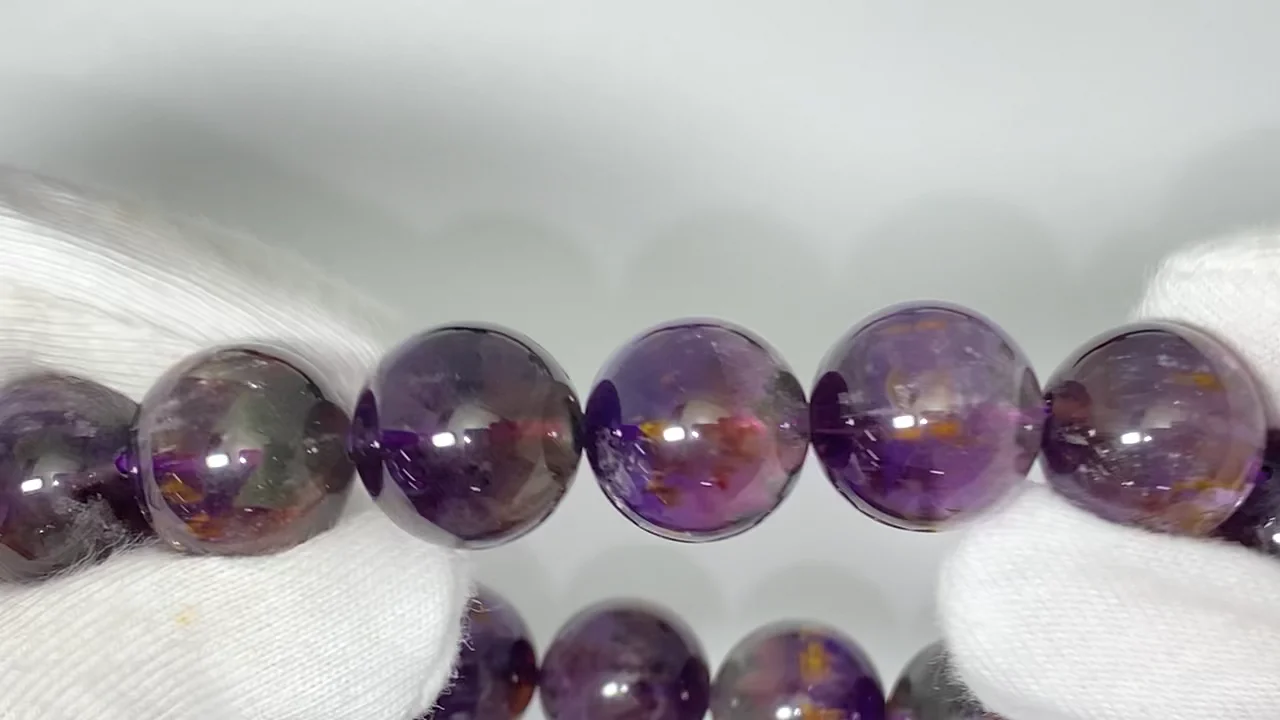 【ラスト1点】 稀少鉱物カコクセナイト内包 アメジストドーム 約72cm カコクセナイト内包 カルサイト共生 虹入り アメジスト