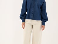 Denim blouse with collar | My Jewellery