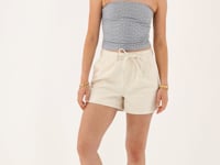 Blauwe blouse wit stiksel (Santje)MJ12401_2