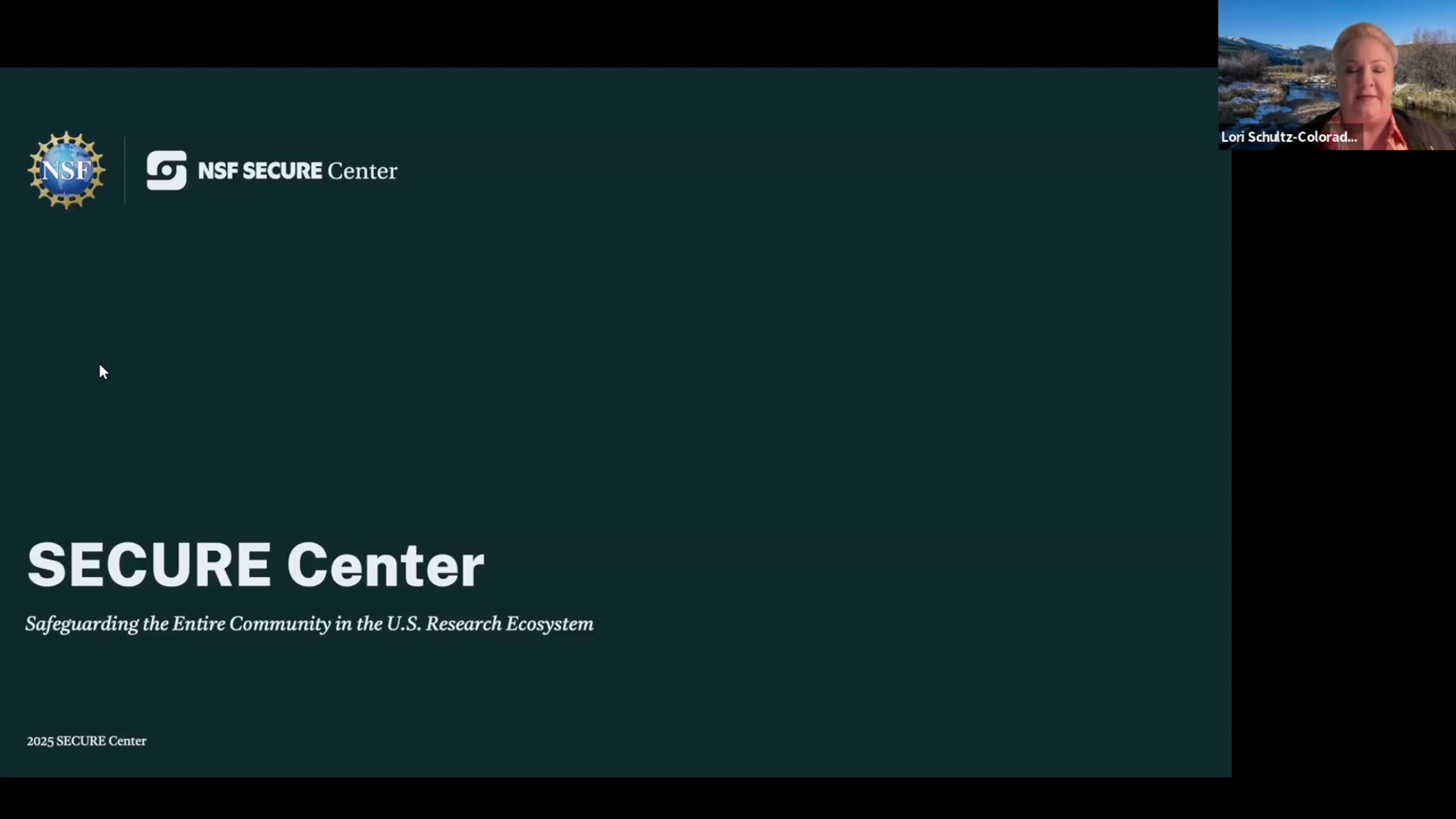 NSF-backed SECURE program and its dual components, SECURE Center ...