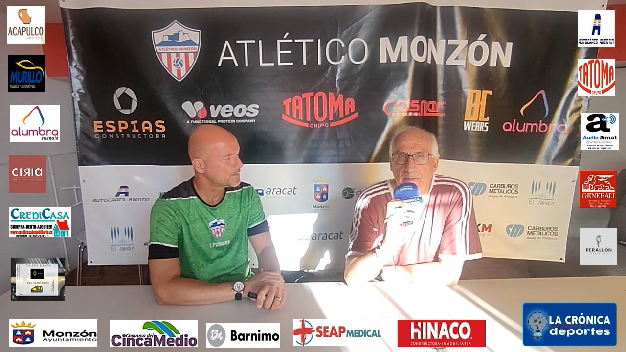 FINAL PLAY OFF DE ASCENSO A 2ª RFEF ( PREVIA PARTIDO DE VUELTA )  AT.MONZÓN ALUMBRA-CD BINÉFAR  ISMAEL MARIANI ( ENTRENADOR  AT.MONZÓN )
