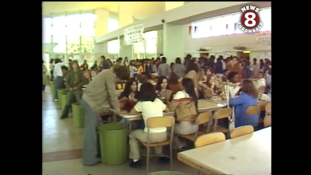 KFMB Ch 8 News - Kearny High School Cafeteria (1979)