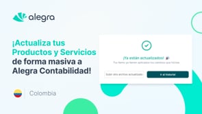 Actualiza productos y servicios masivamente en Alegra Contabilidad