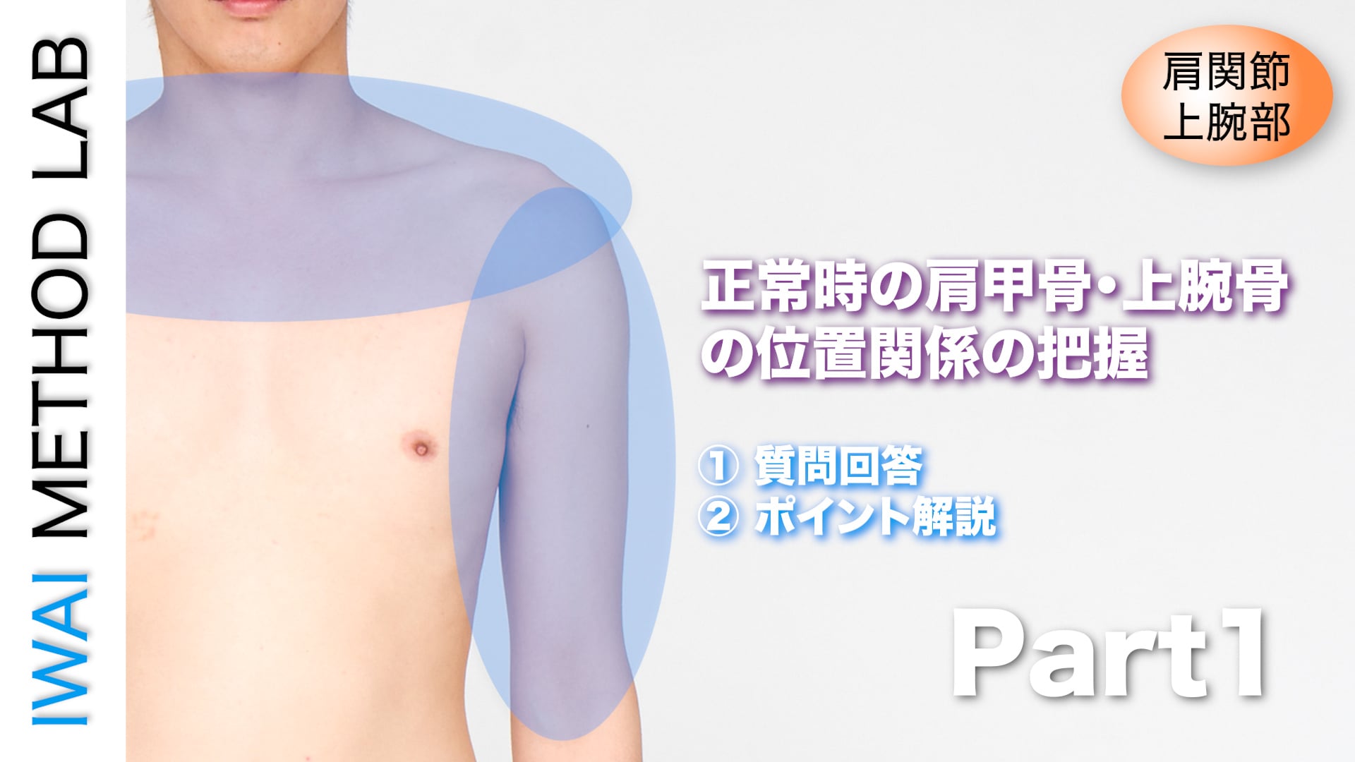 オンライン実技講習：肩関節・上腕部におこる症状・タイプ別テクニック Part.1