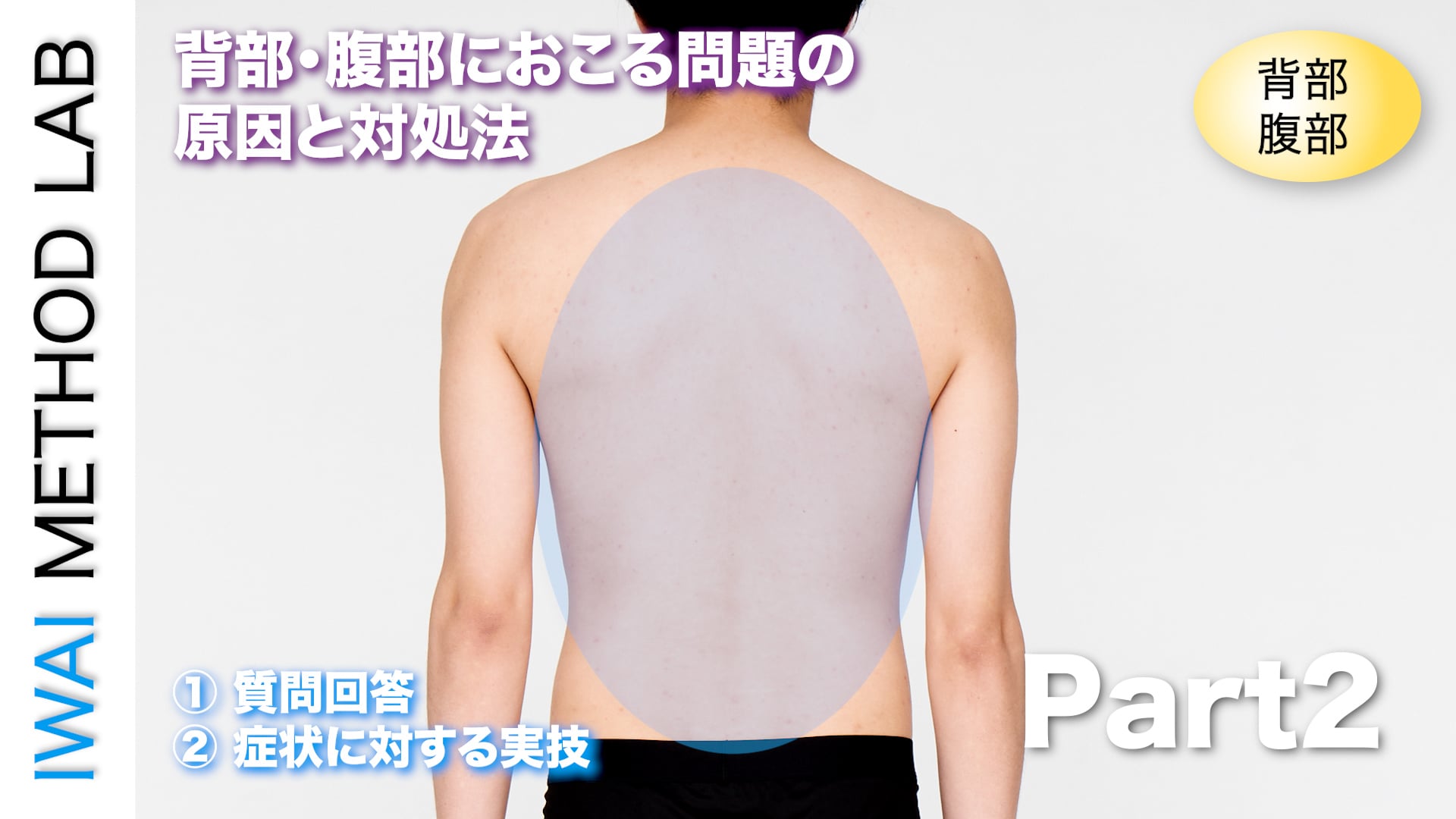 オンライン実技講習：背部・腹部におこる問題の原因と対処法 Part.2