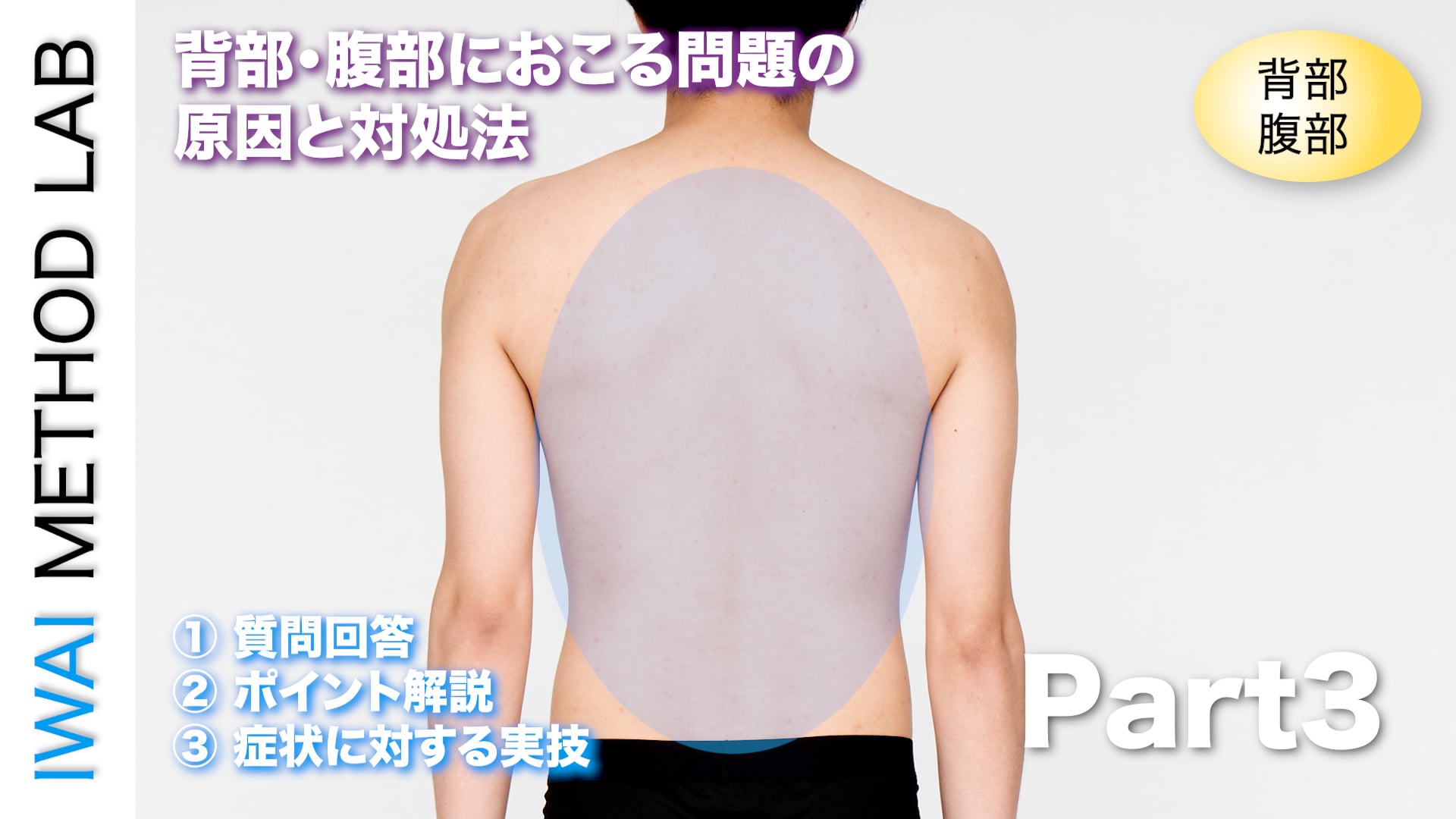 オンライン実技講習：背部・腹部におこる問題の原因と対処法 Part.3