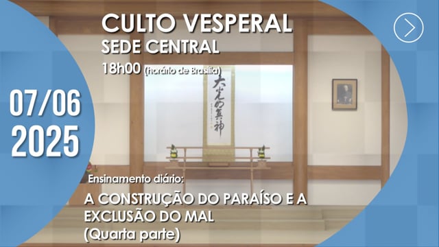 Capa do vídeo “Culto Vesperal | Sede Central - 07/06/2025”