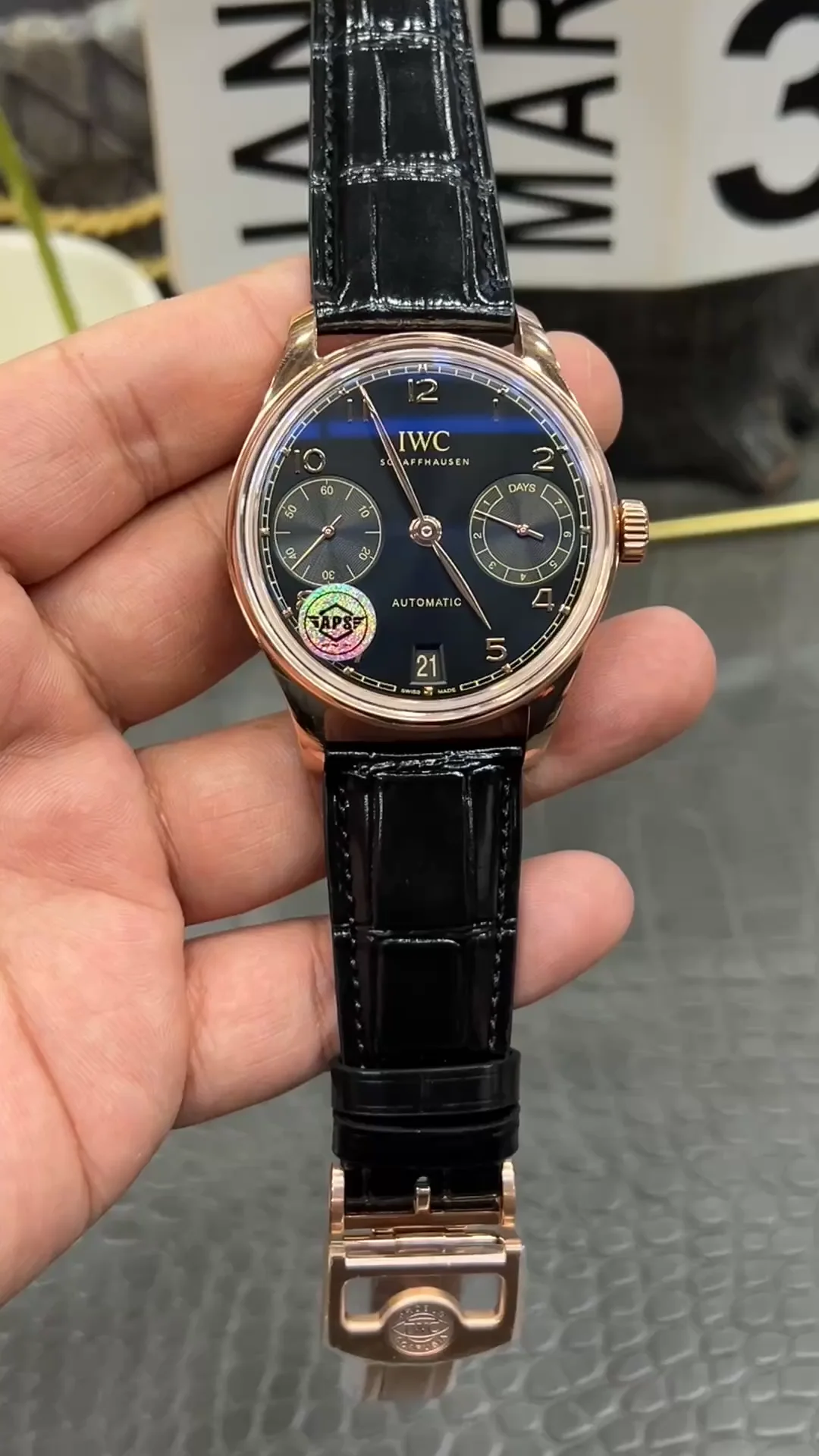 APS工場 iwc ポルトギーゼ・オートマティック 42 IW501707 ブラック