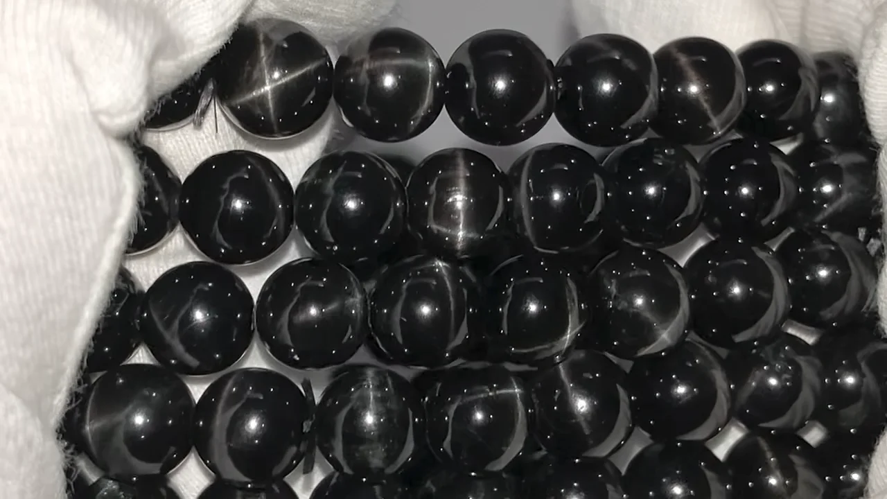 ブラックスターダイオプサイド ラウンド8mm ブレスレット｜天然石
