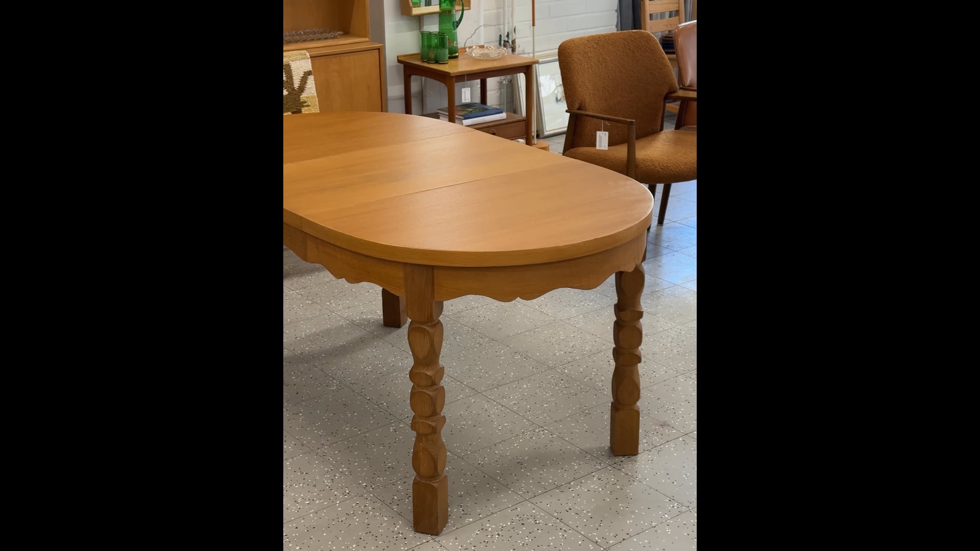 Danish Extendable Oak Dining Table by CJ Rosengaarden, 1960s