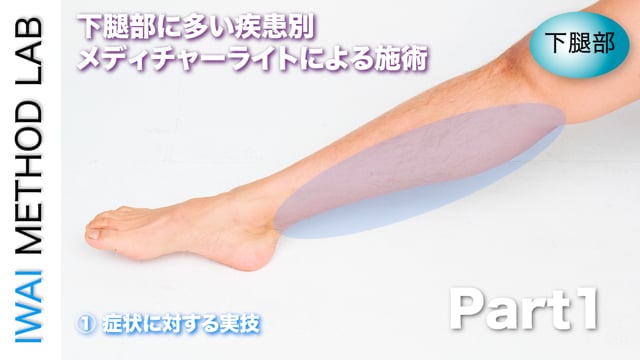 下腿部に多い疾患別メディチャーライトによる施術
