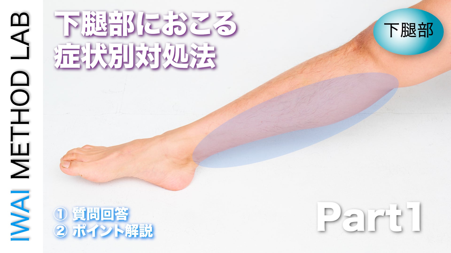 オンライン実技講習：下腿部におこる症状別対処法 Part.1