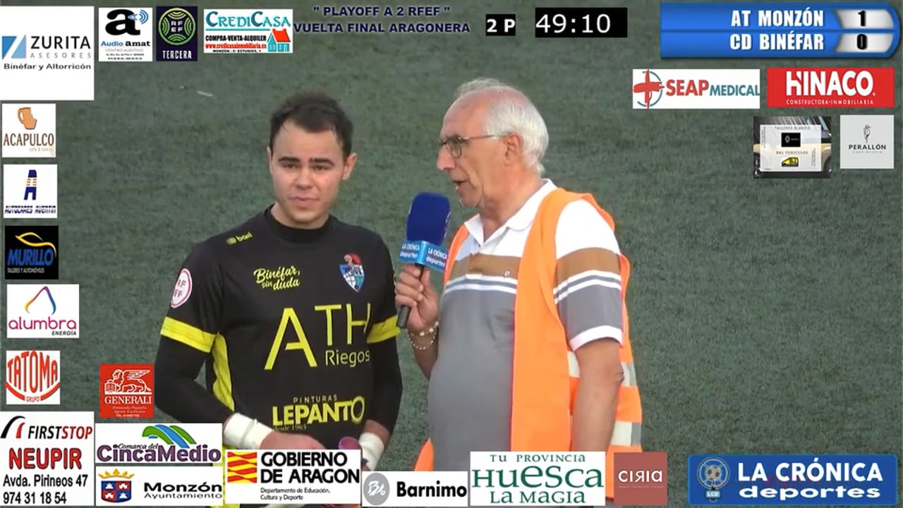 MORIANO-CESC ( Jugadores CD Binéfar )  At.Monzón Alumbra 1-0 CD Binéfar  / FINAL  PLAY OFF  ASCENSO A  2ª RFEF  ( VUELTA )