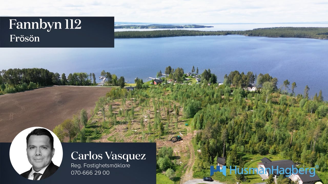 Tomt på Fannbyn 112 Annersia Östersunds kommun - video