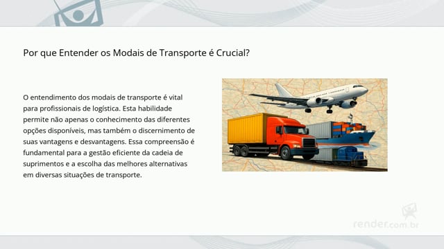 M2A1 - Modais de Transporte: Vantagens e Desvantagens
