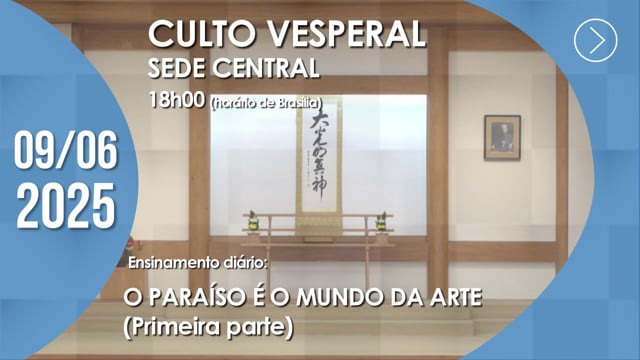 Capa do vídeo “Culto Vesperal | Sede Central - 09/06/2025”