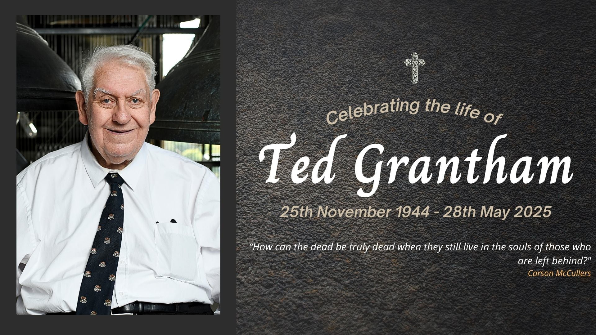 Funeral livestream of the late Ted Grantham