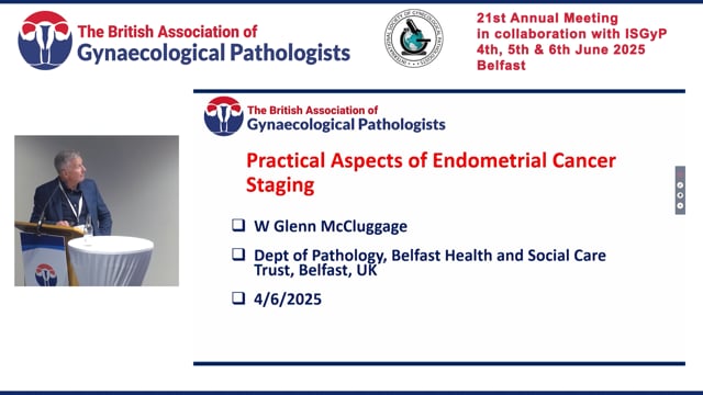 Practical issues in endometrial cancer staging, Prof Glenn McCluggage