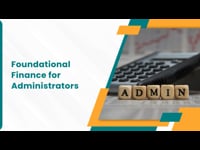 Foundational Finance for Administrator