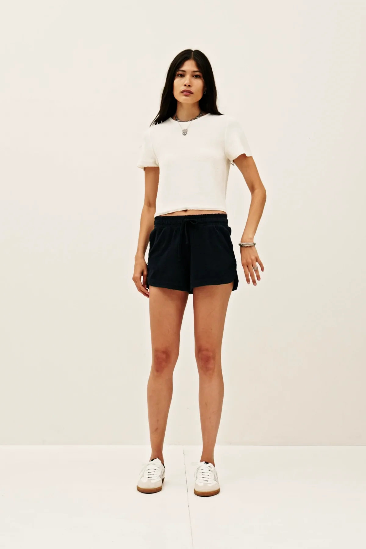 Terry Mini Shorts Finn Blue // ba&sh SG
