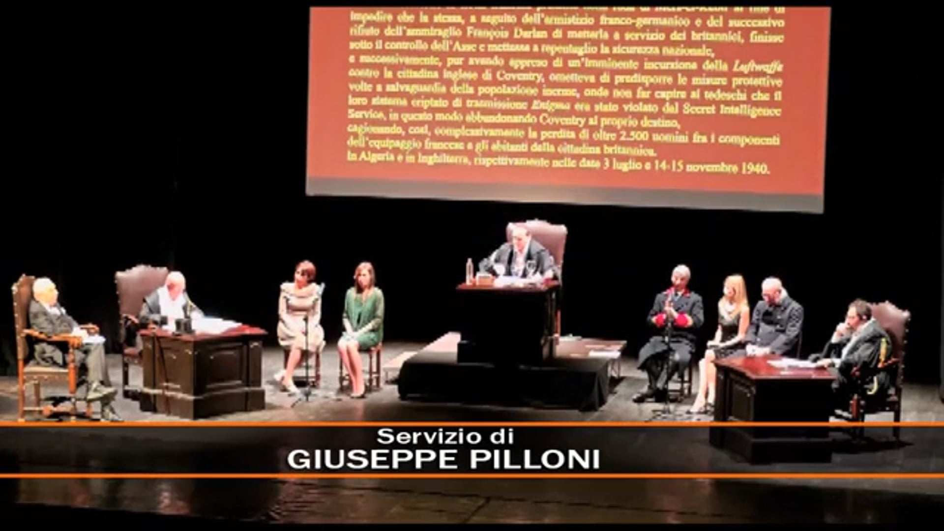 Al teatro Duse è andato in scena il processo a Winston Churcill