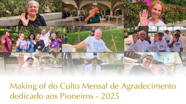 Capa do vídeo “Making of - Culto Mensal de Agradecimento dedicado aos Pioneiros | 2025”