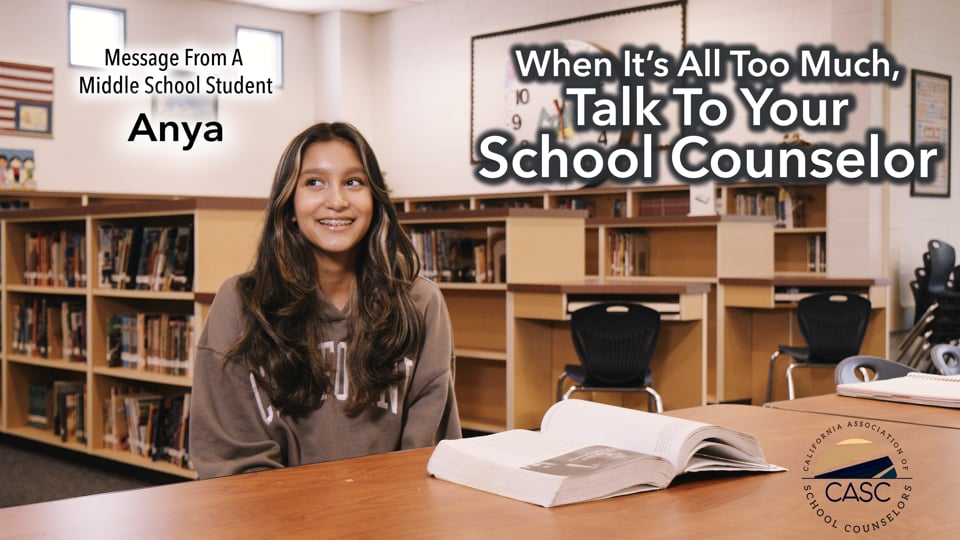 When It's All Too Much, Talk To Your School Counselor