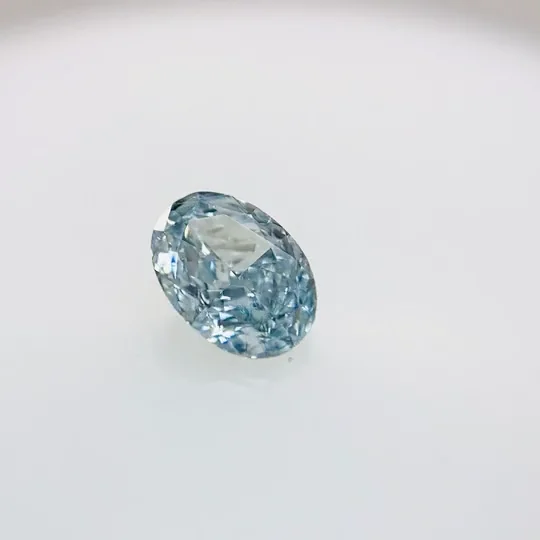 FANCY GREEN BLUE 0.44ct OV/RT3277/GIA - R.T.Diamonds Co Ltd.