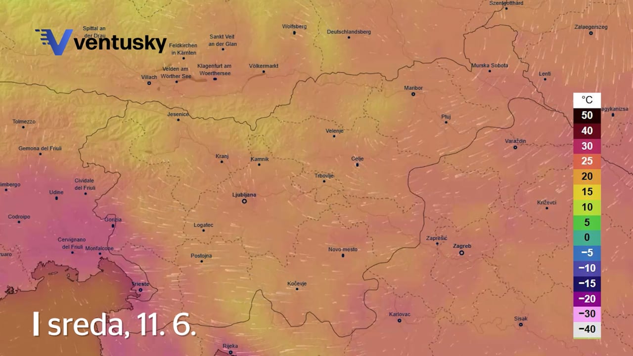 Temperature nad 30 stopinj Celzija: kdaj bo najbolj vroče? #animacija