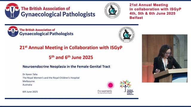 Neuroendocrine neoplasia in the female genital tract, Karen Talia