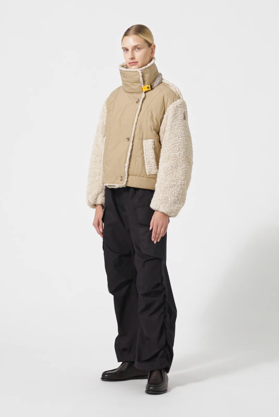 KAEDE - BLOUSON BOMBER EN POLAIRE BOUCLÉ SUNKISSED