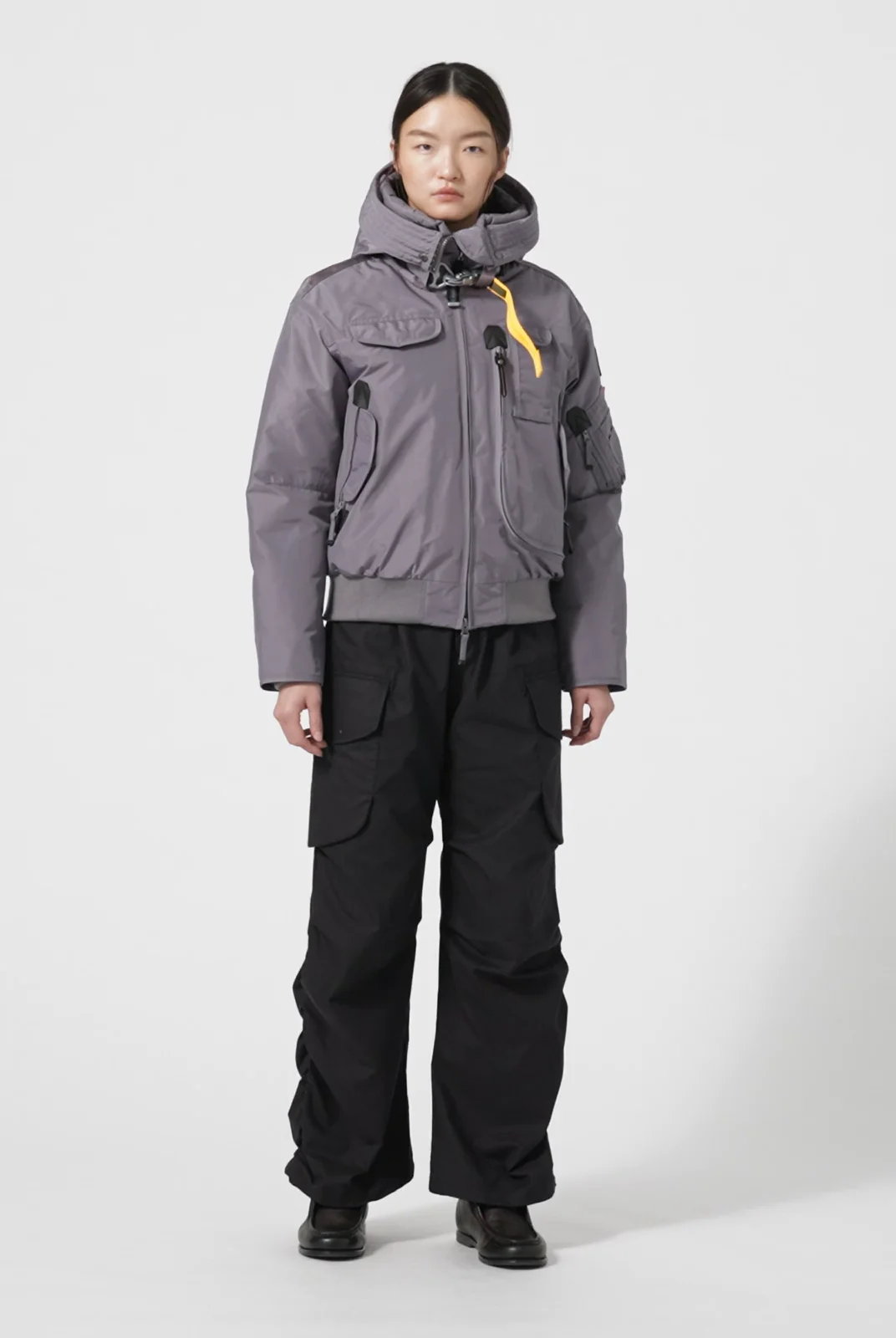 GOBI - HOODED BOMBER RABBIT GREY | Parajumpers®