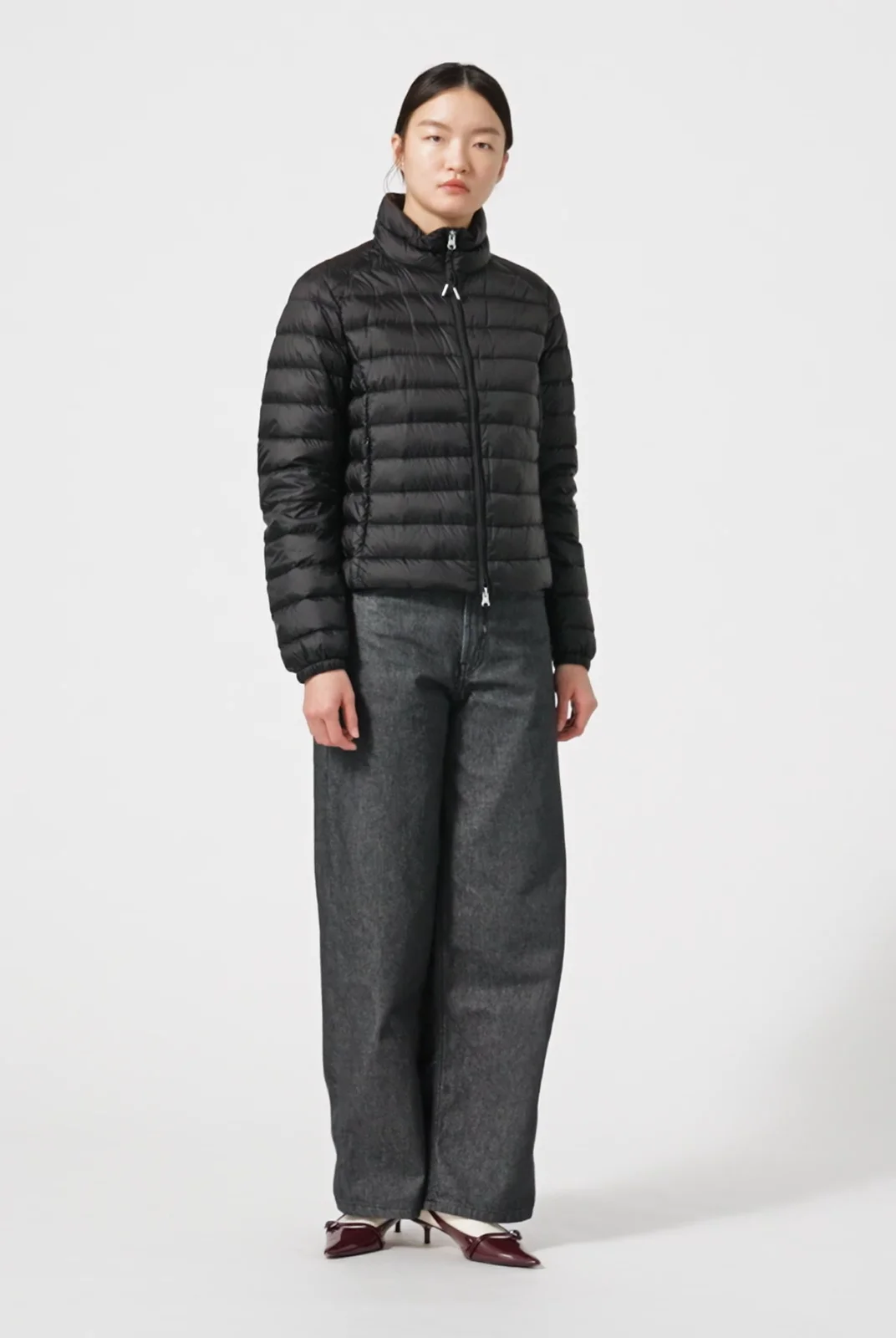 BLACKUP ショーボンハイネックファージャケット CALLNE（カルネ）の「【CALLNE】Vintage Highneck Short Jacket