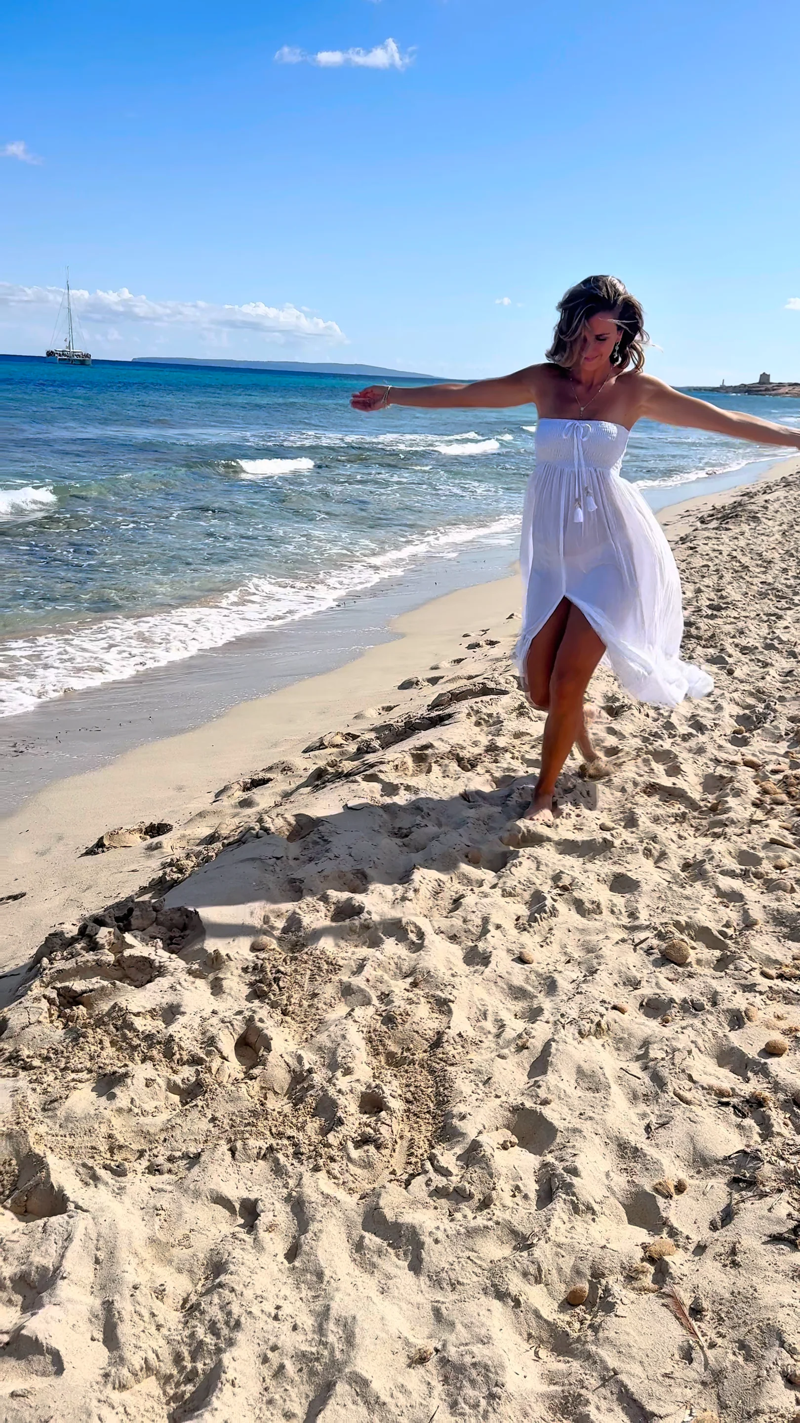 Dress Serra Sun white