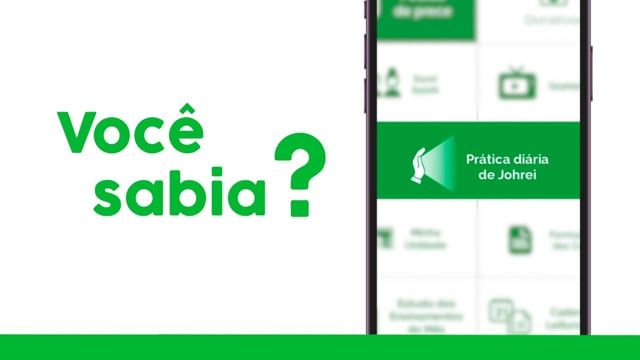 Capa do vídeo “Tutorial APP - Prática diária de Johrei”