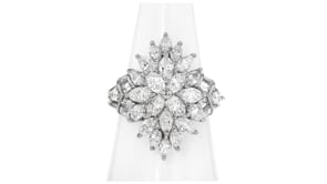 C. 2000 Vintage 2.50 ct. t.w. Diamond Cluster Ring in Platinum