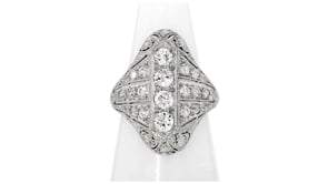 C. 1980 Vintage 1.35 ct. t.w. Diamond Ring in Platinum