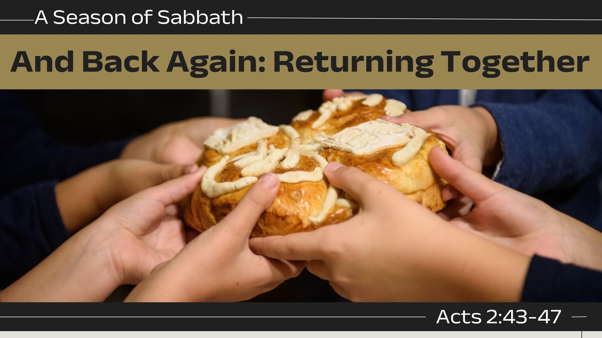 Sunday June 15, 9:30am "And Back Again: Returning Together"