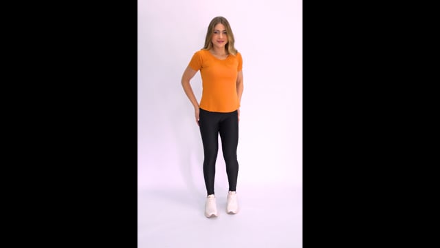 Blusa Fitness Laranja Air Dry Fit