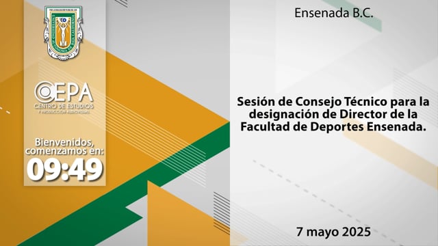 Sesión de Consejo Técnico para la designación de Director de la Facultad de Deportes Ensenada