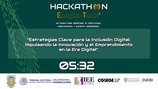 HACKATHON ELEGIS-TECH³ Conferencia, Estrategias clave para la inclusión digital: impulsando la innovación y el emprendimiento en la era digital