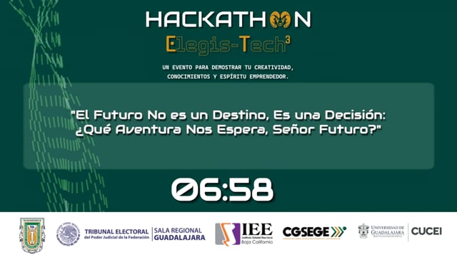 HACKATHON Elegis-Tech³ Inauguración y Conferencia, El futuro no es un destino, es una decisión: ¿Qué aventura nos espera, señor futuro?
