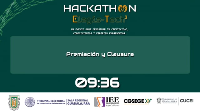 HACKATHON Elegis-Tech³: Premiación y Clausura