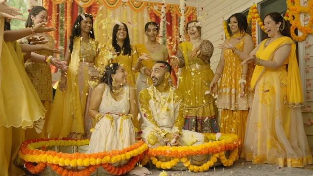 Still from Aaina & Abhishek same day edit by Happy Soul Films, Toronto wedding videographers