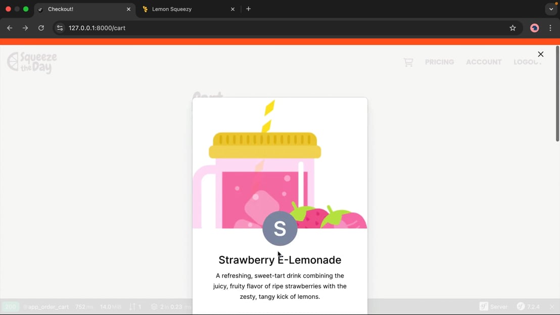 Embedding the LemonSqueezy Checkout Overlay > Lemon Squeezy Payment ...